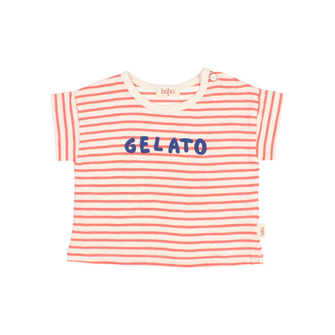 Buho BB Stripes T-Shirt Coral