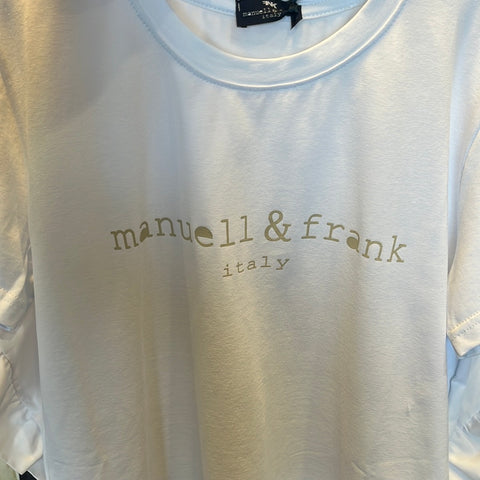 Manuell & Frank Bianco/Beige T-Shirt 091