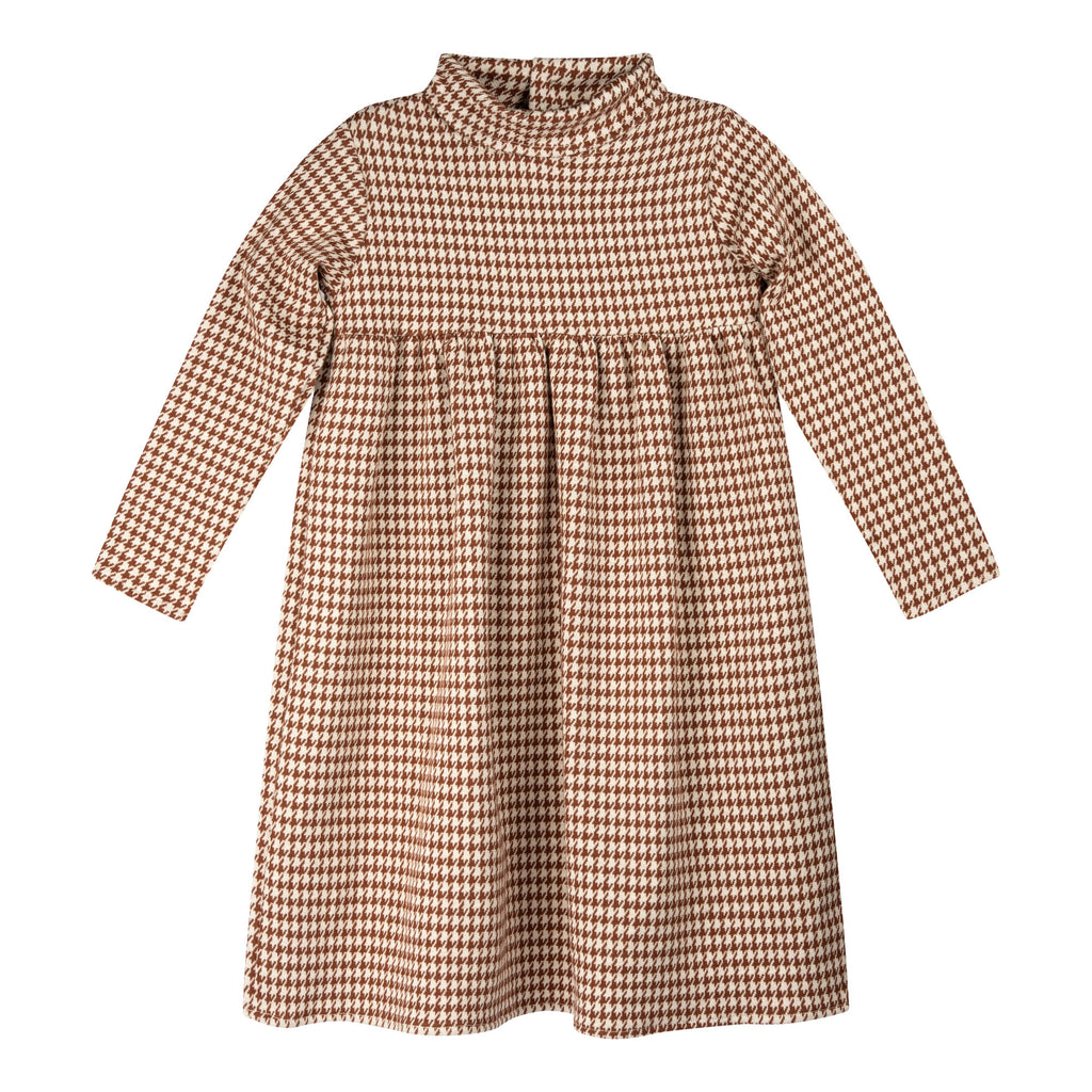 Atelier Parsmei Appleminta Dress Brown Houndstooth – BABY ELAINE