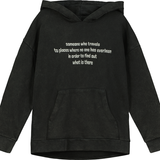 Beau Loves Washed Black 'Explorer' Relaxed Fit Hoodie