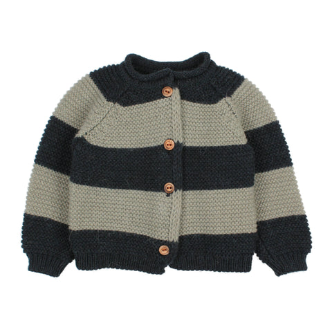 Buho Bands Cardigan Deep Forest