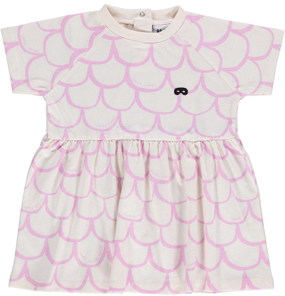 Beau Loves Pink Lavender Scales Baby Dress