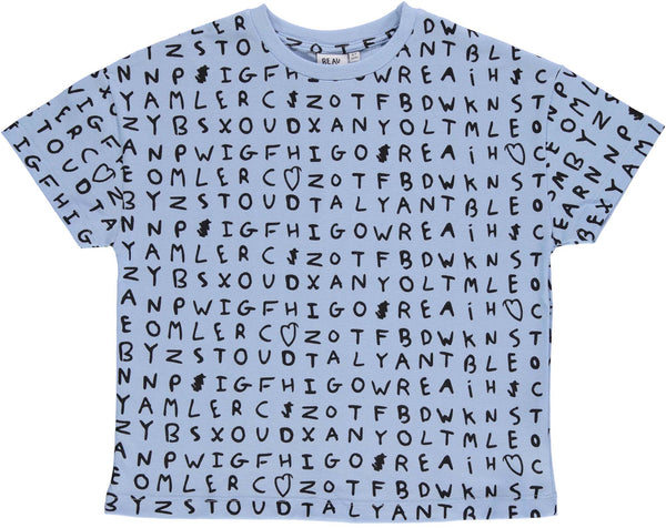 Beau Loves Blue Alphabet Relaxed Fit T-shirt