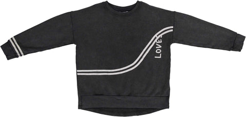 Beau Loves Black 'LOVES' Relaxed Fit Sweatshirt