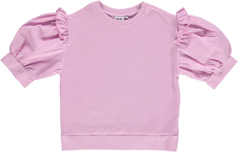 Beau Loves Pink Frill Short Sleeve Sweater