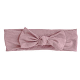 Knot Hairbands jersey bow headwrap flamingo pink