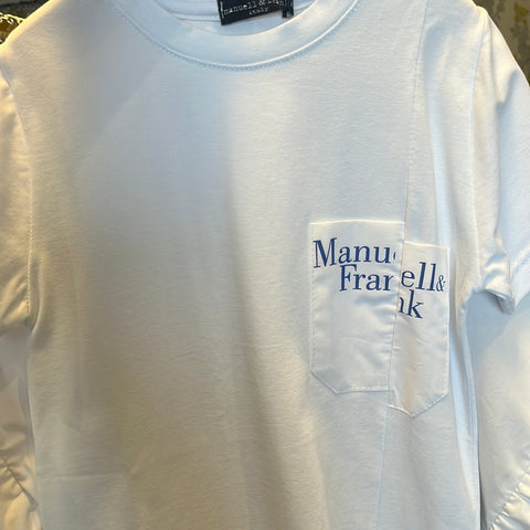 Manuell & Frank Bianco/Royal T-Shirt 047