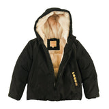 LOUD Apparel Girls Off-Piste Quilted Jacket – Black