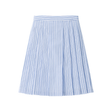 Coco Blanc Striped Pleated Skirt