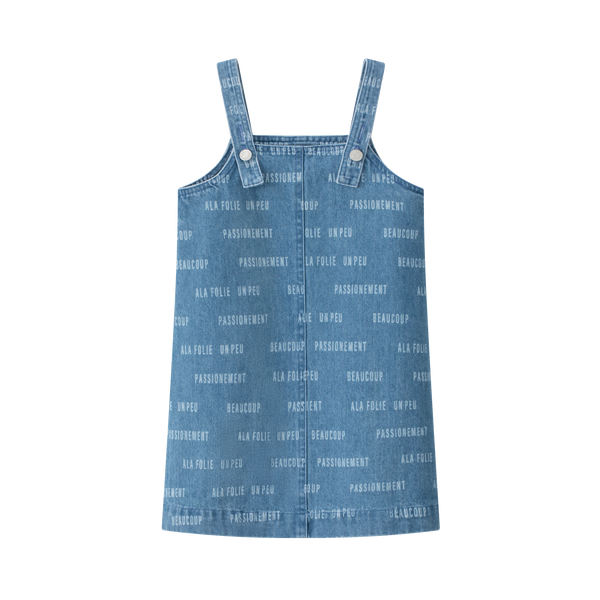 Coco Blanc Blue Denim Printed Jumper