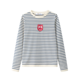 Coco Blanc Green Striped Tee