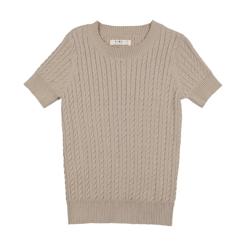 Coco Blanc Cabled Sweater Sand