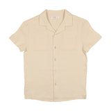 Coco Blanc Button Down Linen Shirt Cream