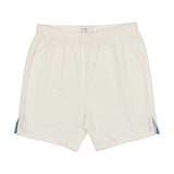 Coco Blanc Dressy Shorts Ivory With Blue