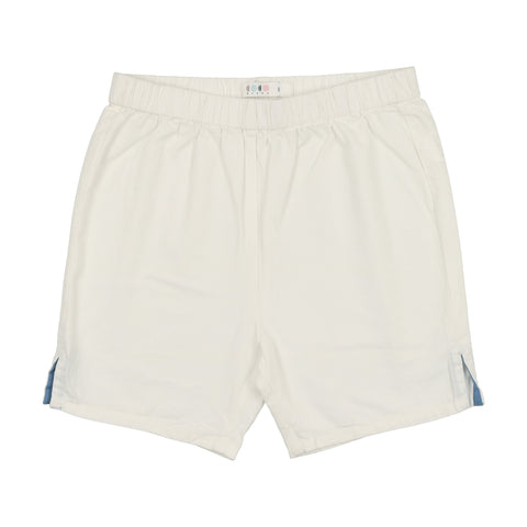 Coco Blanc Dressy Shorts Ivory With Blue