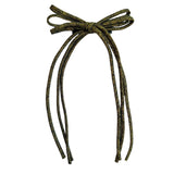 Knot Hairbands Corded Bow Clip // Gold