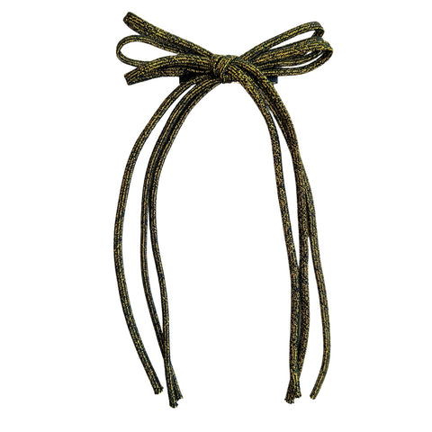 Knot Hairbands Corded Bow Clip // Gold