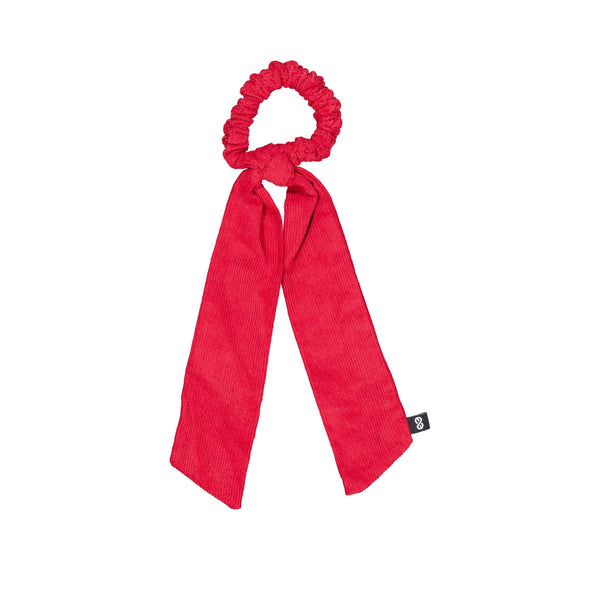 Knot Hairbands corduroy hairtie cardinal red