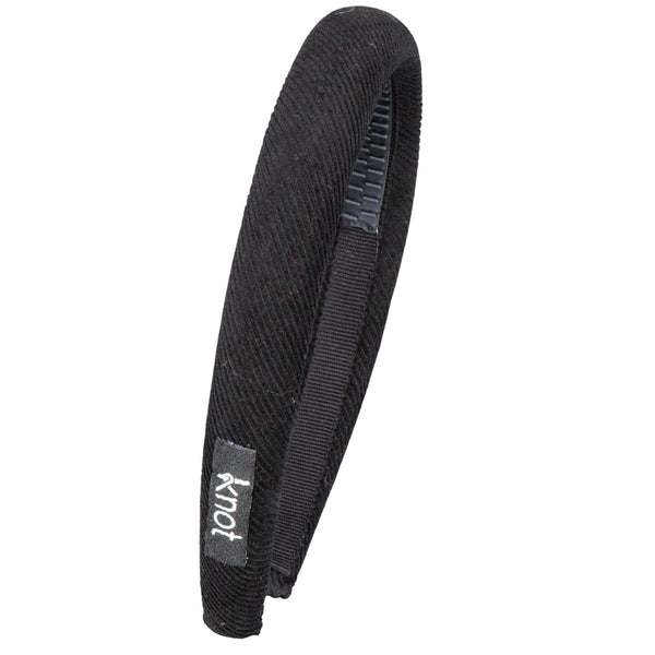 Knot Hairbands corduroy headband blackbird
