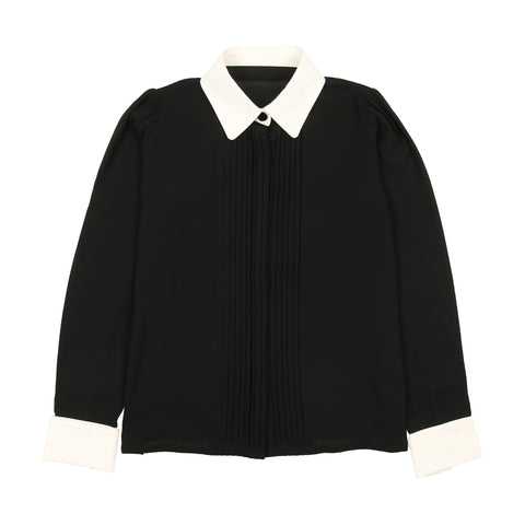 Coco Blanc Black Blouse Black