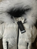 SCOTCH BONNET Baby Classic Puffer Sand And Black fur 2