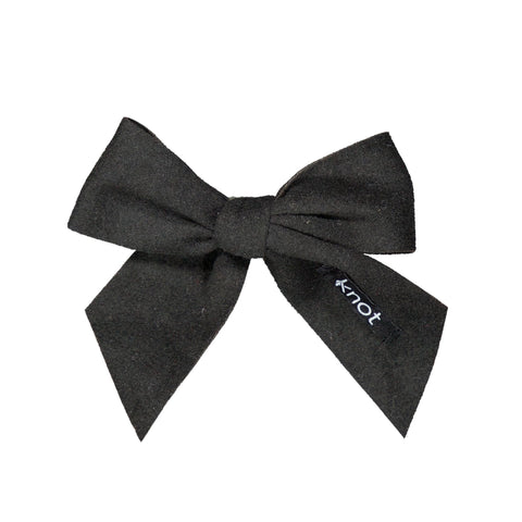 Knot Hairbands feather felt short bow clip blackbird