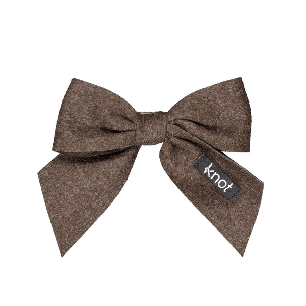 Knot Hairbands feather felt short bow clip sparrow