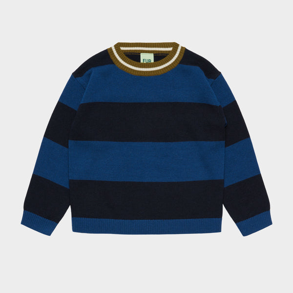 FUB Striped Crew Deep Indigo/Dark Navy
