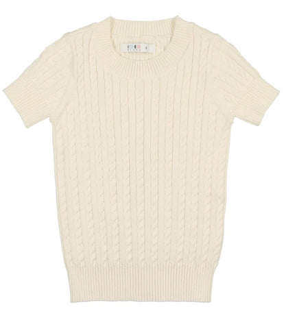 Coco Blanc Cabled Sweater Cream