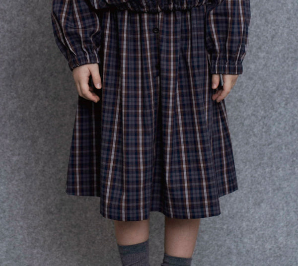 Unlabel Kaveri Skirt Brown/Blue Checks