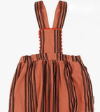 Piupiuchick Short Dress Pink Black Stripes