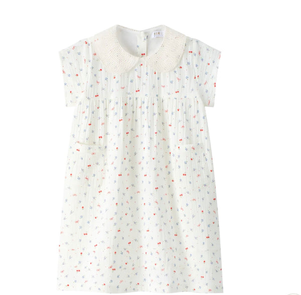 Coco Blanc Cherry SS Gauze Dress