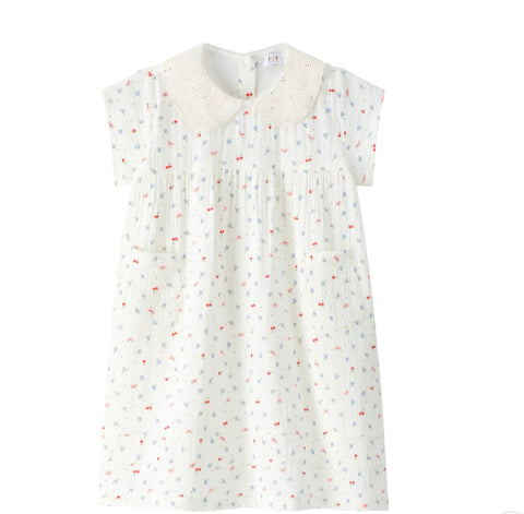 Coco Blanc Cherry SS Gauze Dress