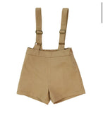 Coco Blanc Camel Suspender Shorts