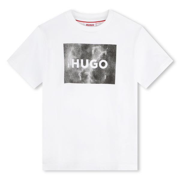 HUGO Boss Shorts Sleeves Tee-Shirt White