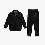 Coco Blanc Velour Pajama Black | AW26