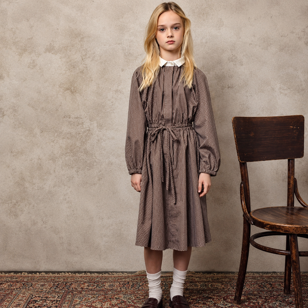 Unlabel Flight Dress Dark Sand Stripes