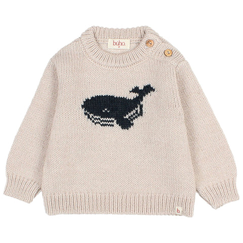 Buho Whale Jumper Natural