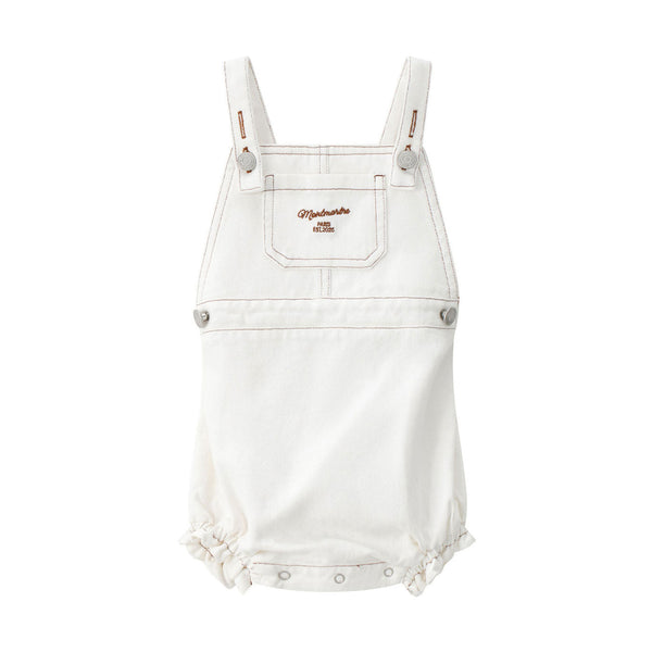 Coco Blanc White Denim Romper