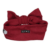 Knot Hairbands Knitted Bow Headwrap // Burgundy