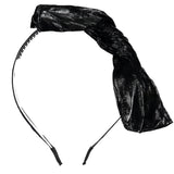 Knot Hairbands Leathered Bow Headband // Black