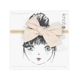 Knot Hairbands lustre mini bow band dove