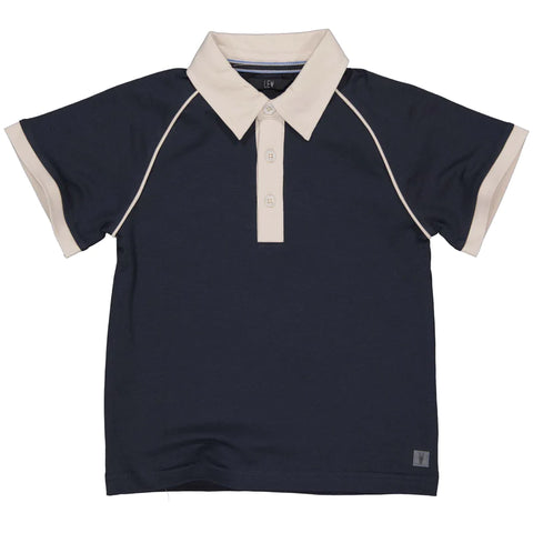 Levv Labels Little Boys Polo Night Blue