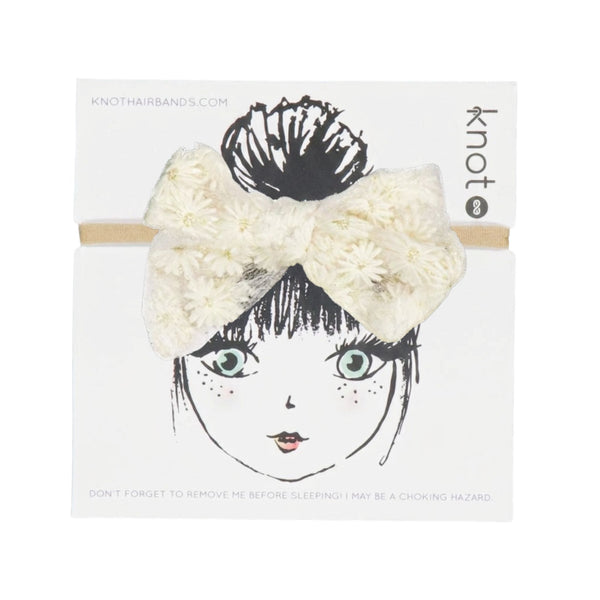 Knot Hairbands petal nest mini bow band dove