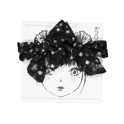 Knot Hairbands petal nest mini bow set blackbird
