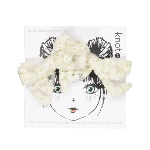 Knot Hairbands petal nest mini bow set dove