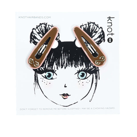 Knot Hairbands Profile Clip Set // Cocoa + Blush