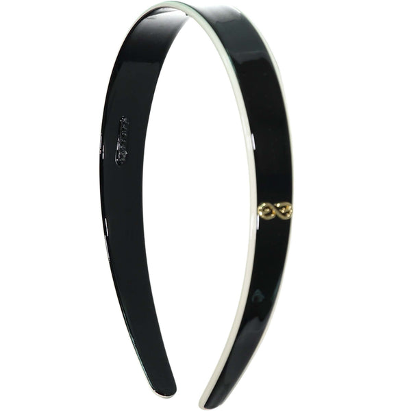 Knot Hairbands Profile Headband // Black + Cream