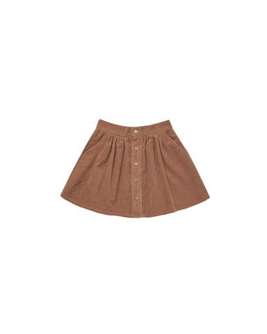 RYLEE & CRU BUTTON FRONT MINI SKIRT || SPICE