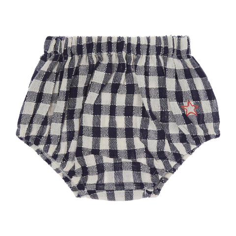 Tocoto Vintage Bloomer Vichy Checks Navy